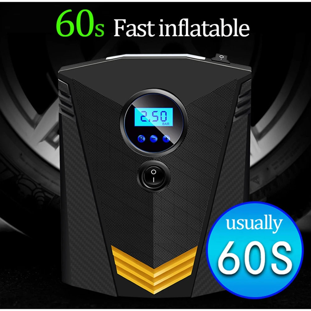 

Digital Tire Inflator Dc 12v Car Portable Air Compressor Pump 150 PSI Smart Air Compressor For Auto Car Motorcycles Bicycles