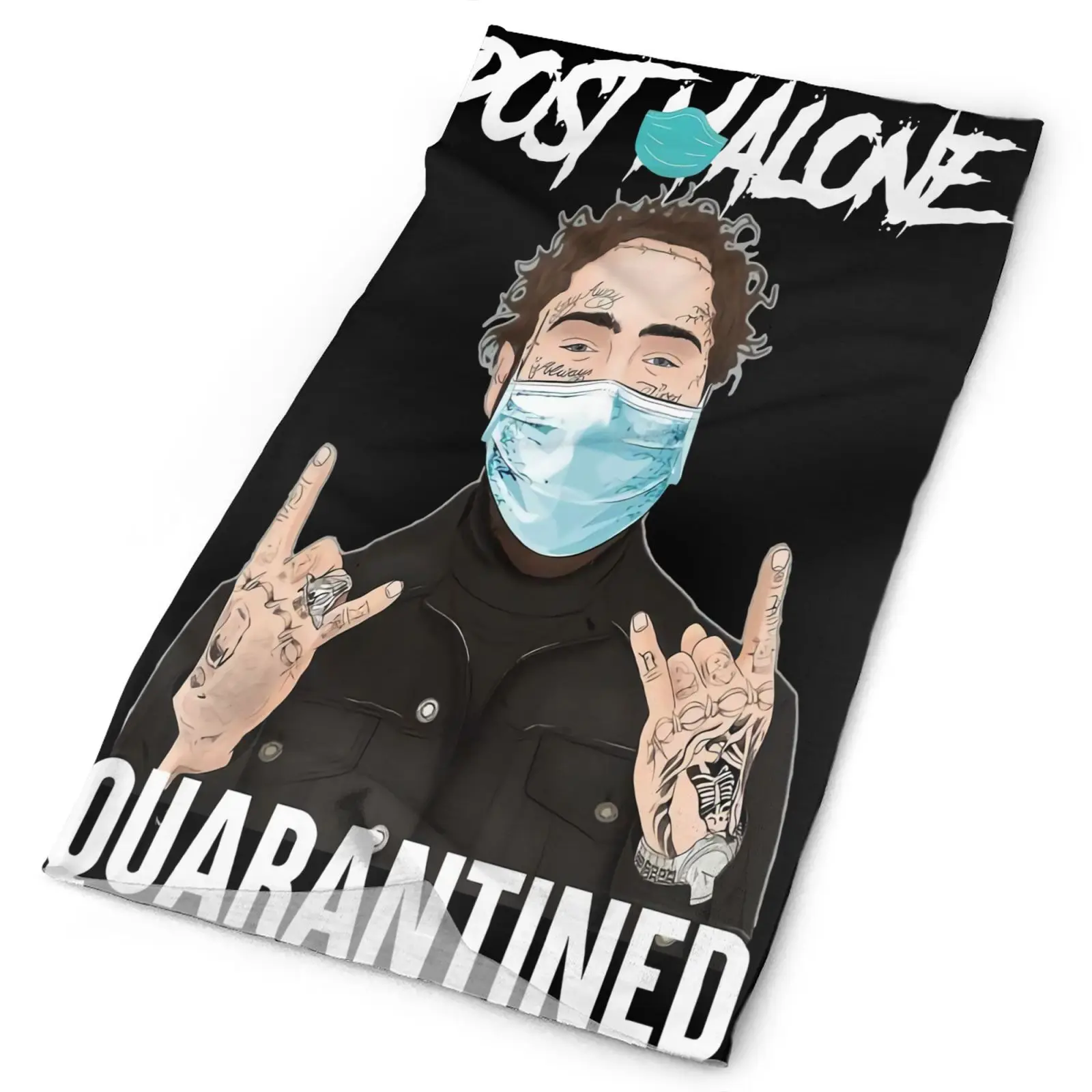 

Post Malone Quarantined Bc452 6031 Men's Bandana Snowboard Scarf Hiking Scarf Hunting Hunting Mask For Men Neck Warmer Skimask