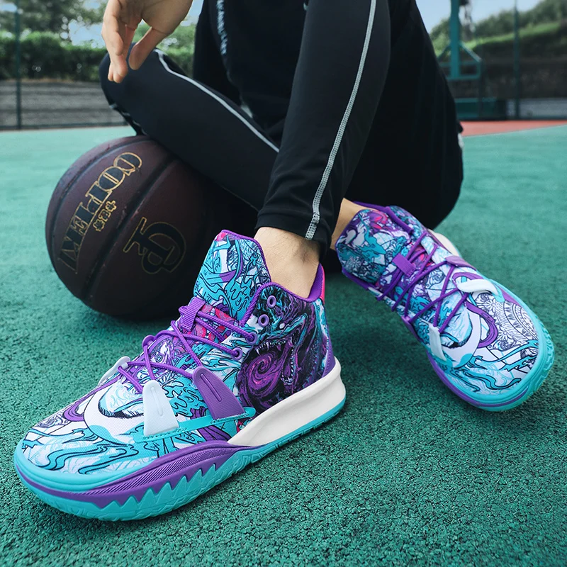 Graffiti Original Shoes for Men Sport Fashion Basketball Sneakers Comfortable Outdoor Men Training Shoes zapatillas baloncesto