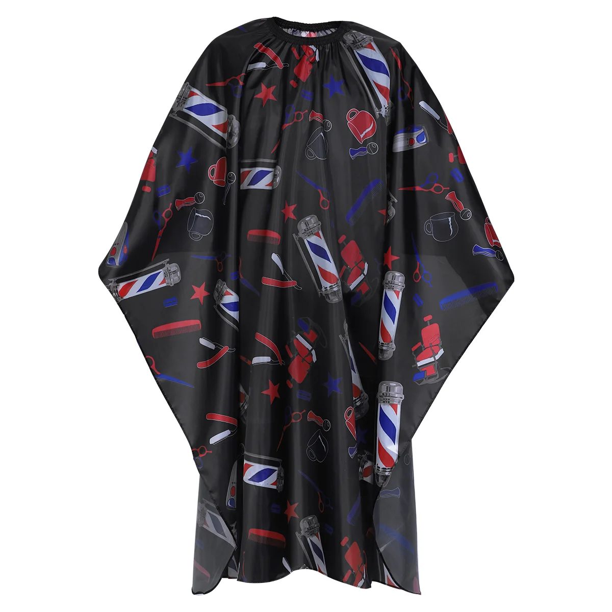 

Парикмахерская накидка с принтом, водонепроницаемый аксессуар черного цвета для дома и парикмахерской, 1 шт.