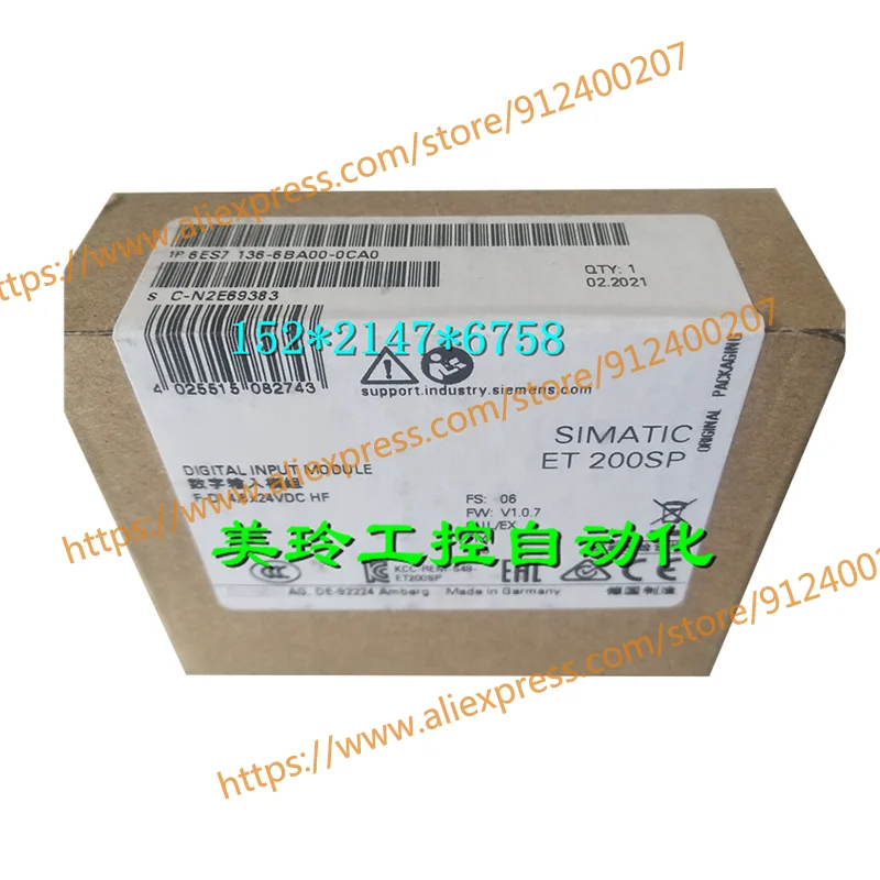 

Продаем только новые оригинальные 6ES7 136-6BA00-0CA0 6ES7136-6BA00-0CA0