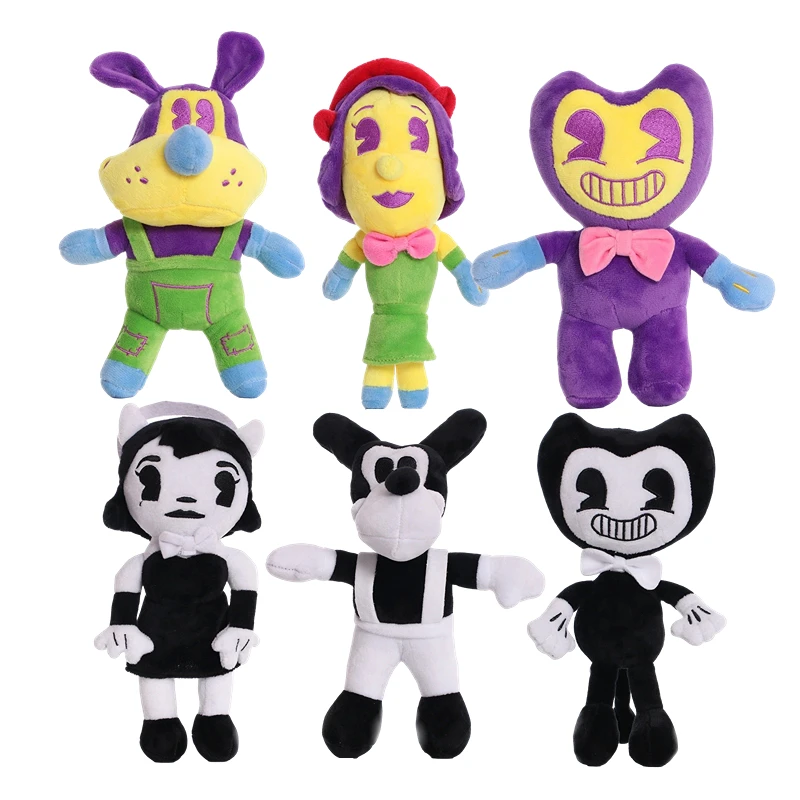 

20-28cm Bendy And The Ink Machine Plush Stuffed Toys Thriller Game Figure Soft Dolls Children's Birthday Gifts Kawaii Home Decor