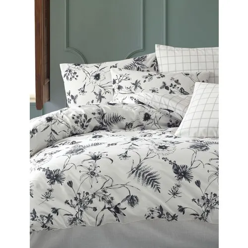 Белый комплект Lora с двойным пододеяльником|Комплекты постельного белья| |