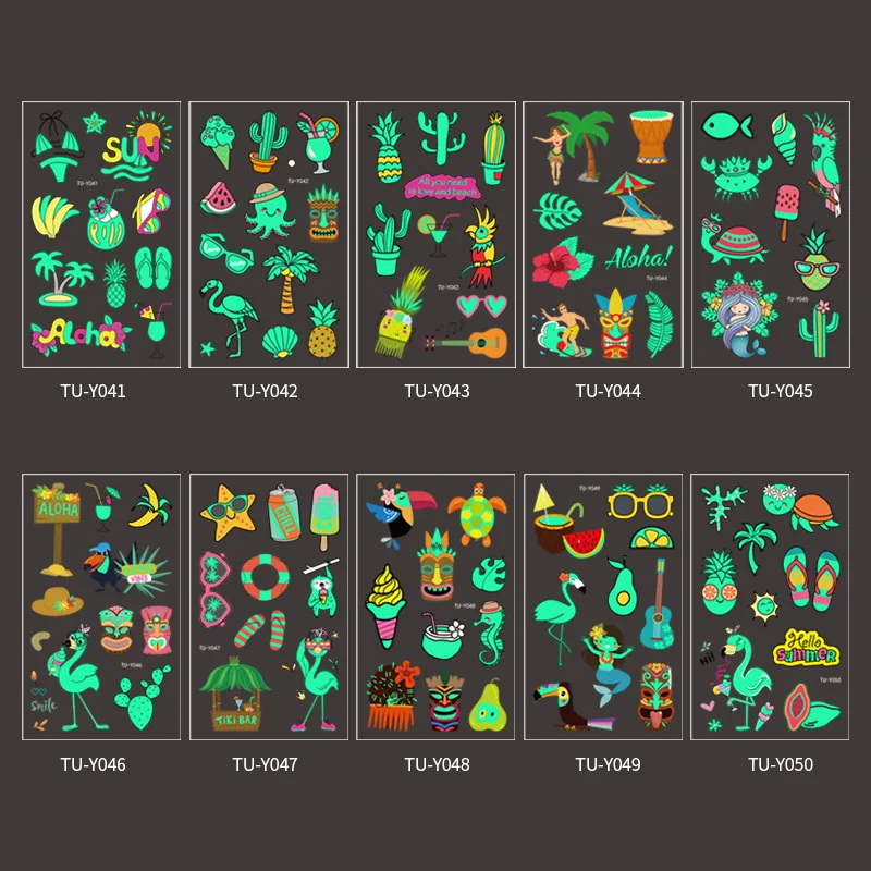 

Набор из 10 светоотражающих тату флагов