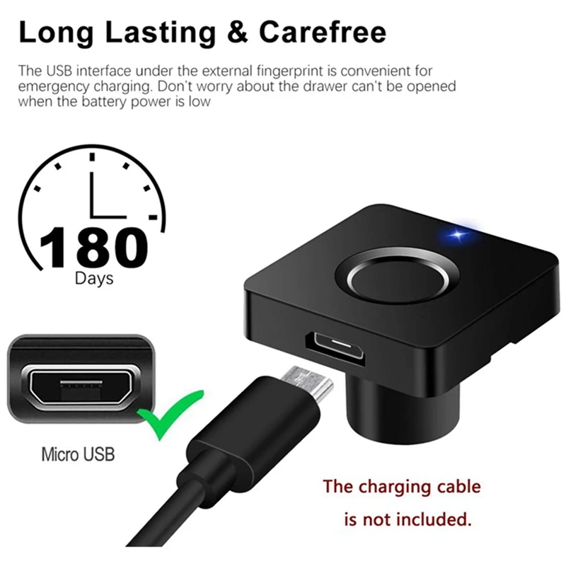 Электронная биометрическая мебель черного цвета 1 комплект