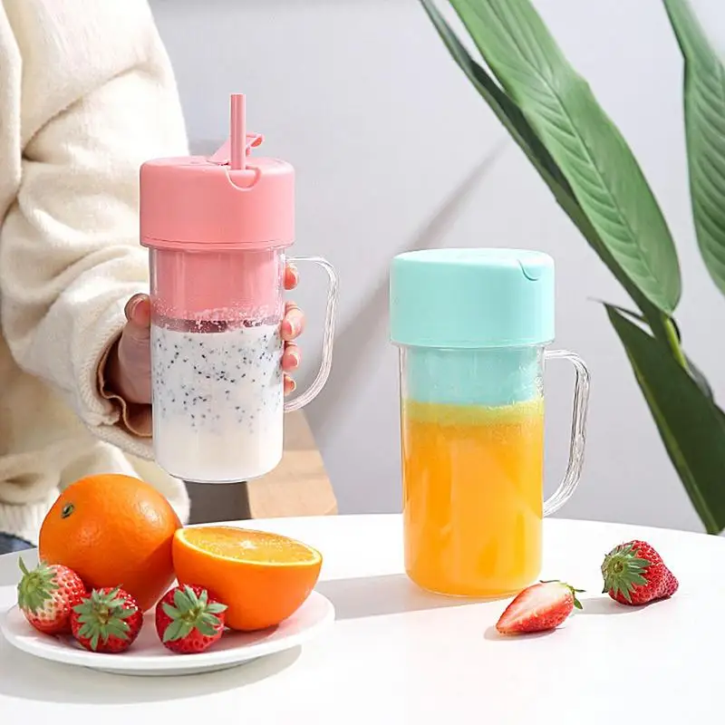 Juicer Electric Portable Blender Cup Bottle Rechargeable Mixers Fresh Fruit Juicers Mini Fast Electric Blender Cup With Straw