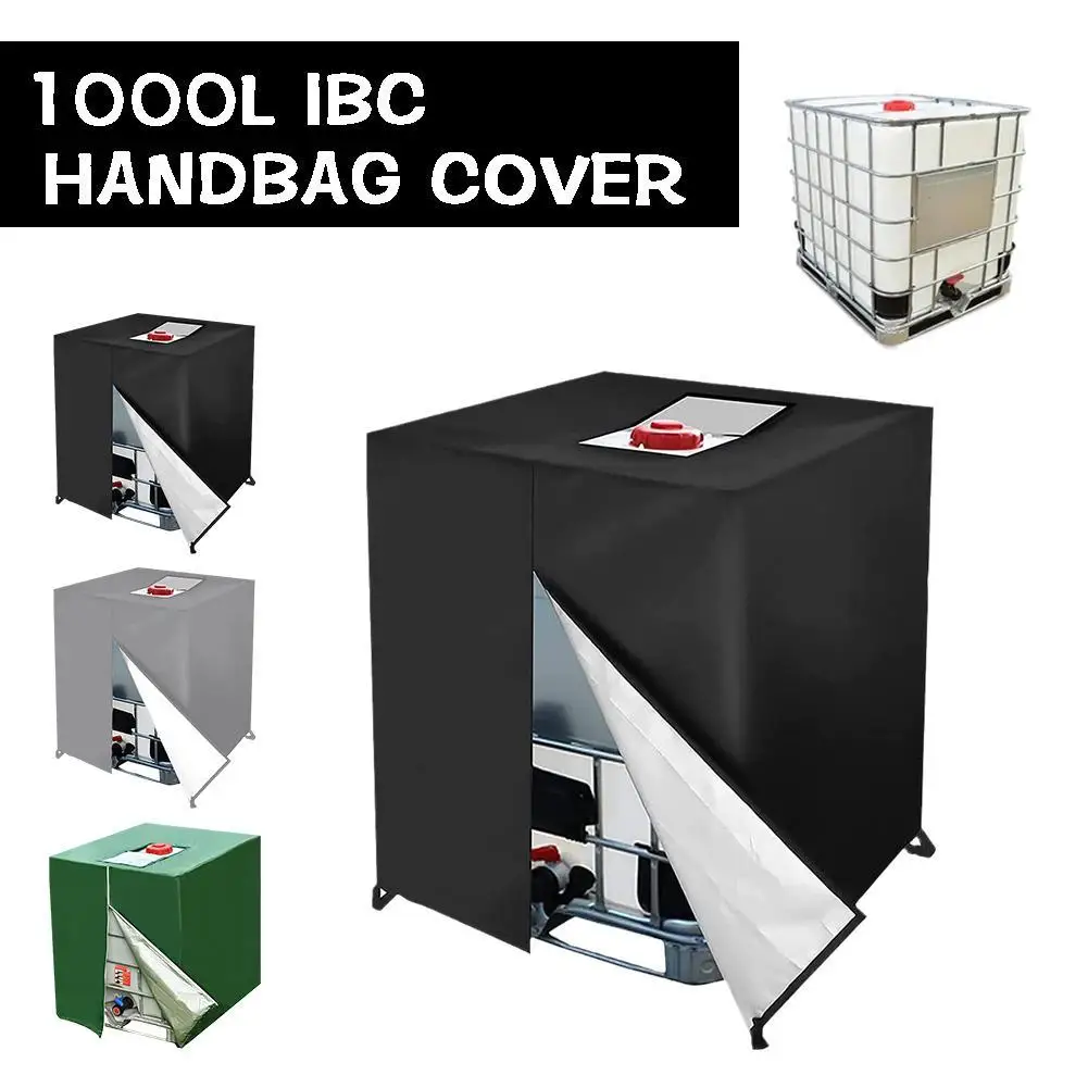 

210D Waterproof Dust Cover Rainwater Tank Oxford Cloth UV Protection Cover Garden Box Cover IBC Container Protective Cover
