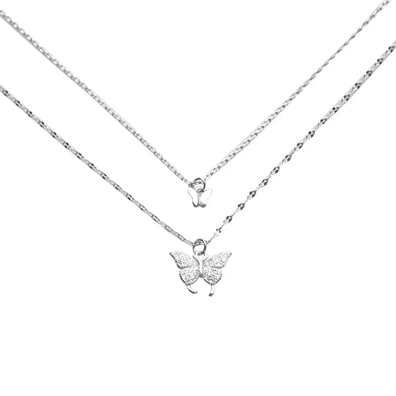 

Butterfly 925 Silver Man Necklace for Women Woman Pendant Free Shipping Everything Jewelry Aesthetic Necklaces Fashion