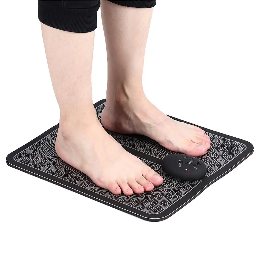 

Electric EMS Foot Massage Pad Feet Acupuncture Stimulator Massager (Battery Type)