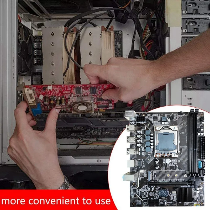 

X79 PC Gaming Motherboard With SATA Cable+Thermal Grease LGA1356 2XDDR3 ECC REG Memory Slot M.2 NVME SATA3.0 Motherboard