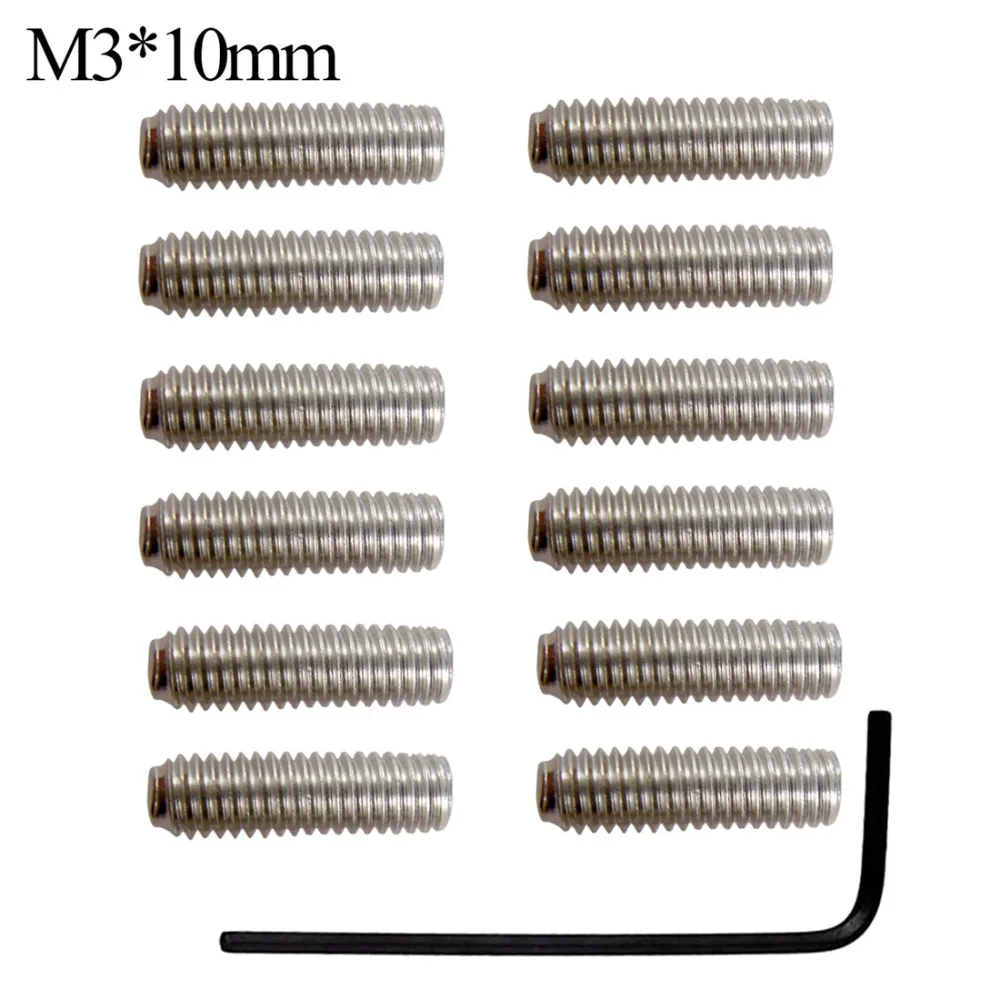 

Silver Fender Bridge Saddle Screws Accessory Strong String Screw+hexagonal Wrench Metal Screws for Fender Series