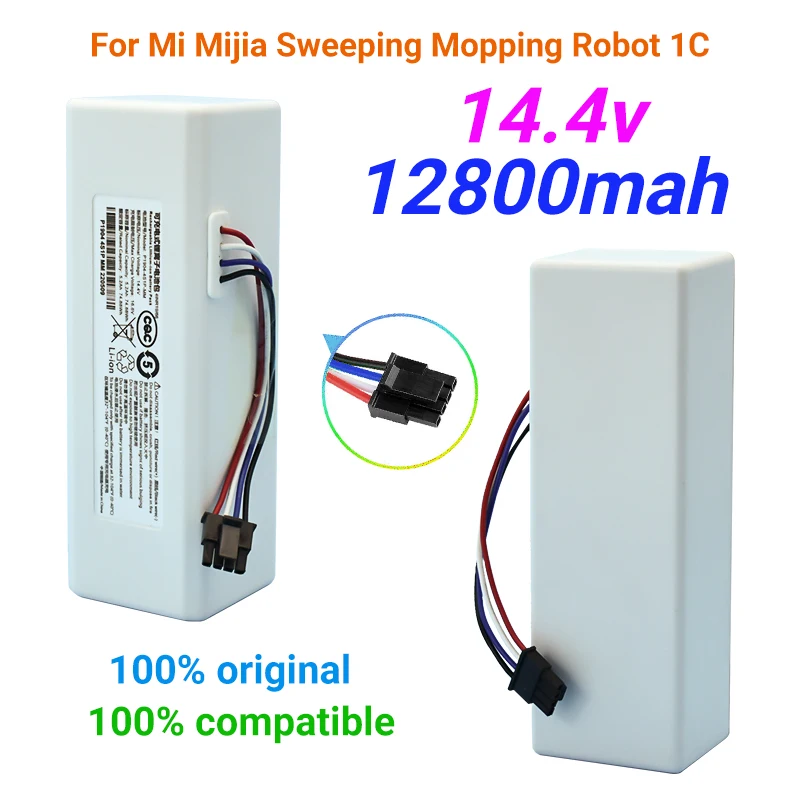 

100% brand new Robot Battery 1C P1904-4S1P-MM for Xiaomi Mijia Mi Vacuum Cleaner Sweeping Mopping Robot Replacement Battery G1