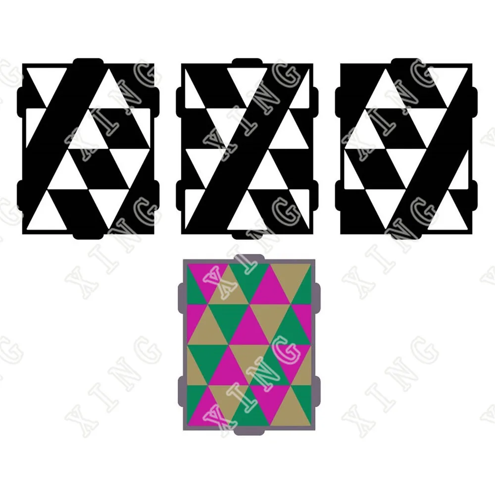 

2022 Arrival New Layered Vivid Triangle Cutting Stencils for Diy Scrapbooking Cut Stencils Make Cards Handmade Decoration Molds
