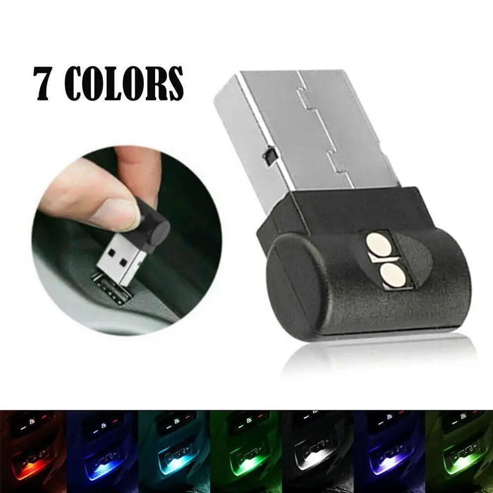 

Миниатюрный светодиодный Usb-светильник для автомобиля, моделирующий светильник для салона автомобиля, интерсветильник светильник ильник д...