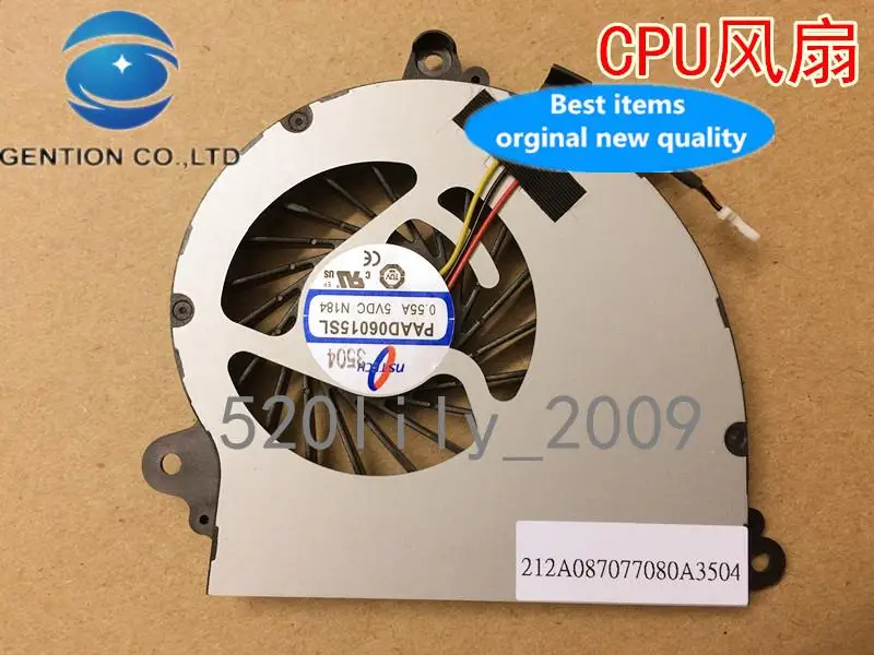 

1pcs 100% orginal new best quality PAAD06015SL N184 5VDC 0.55A notebook cooling fan CPU fan