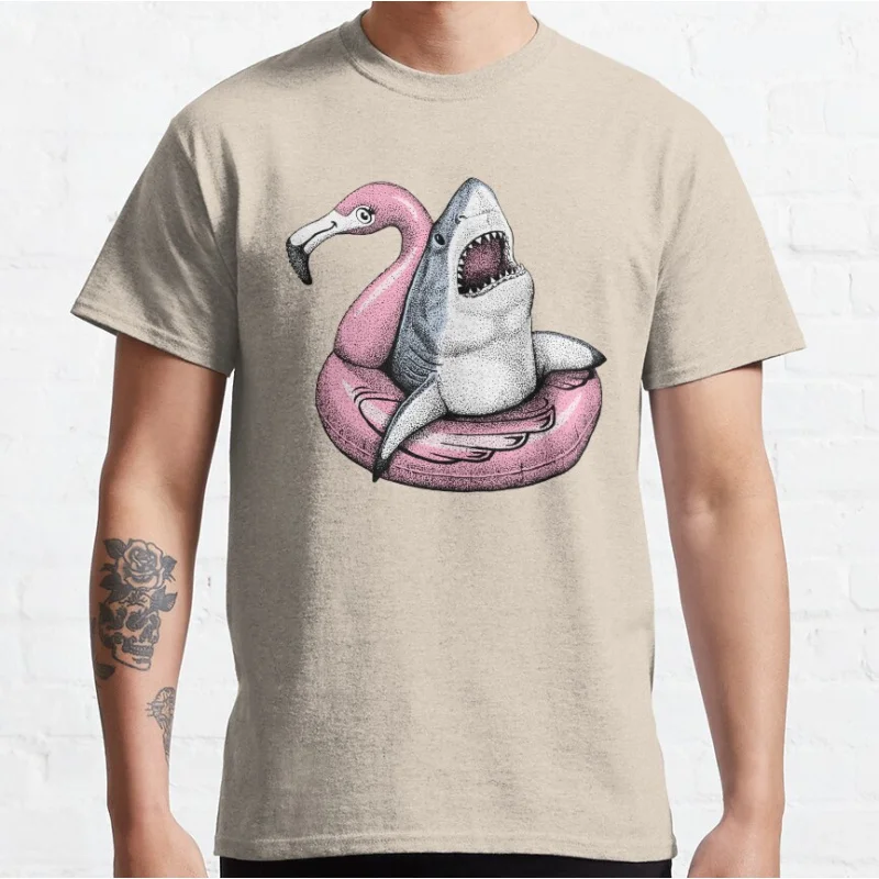 Фото Cute Pool Shark - Ahhh Time to Relax Забавная футболка с круглым вырезом и короткими рукавами для мужчин, топы большого размера для взрослых, S-6xl №2
