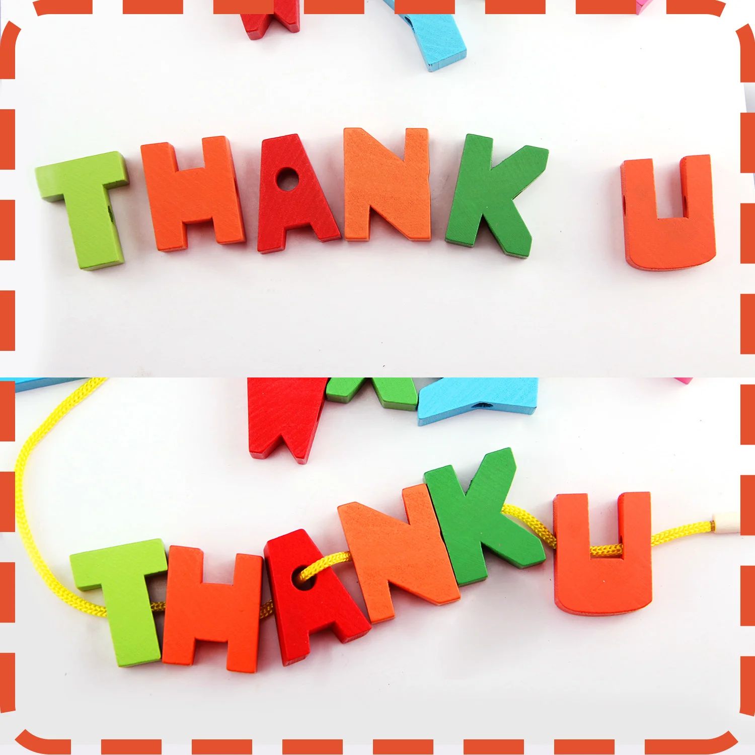 Детские деревянные бусины Обучающие игрушки Монтессори интересные 26 шт. |