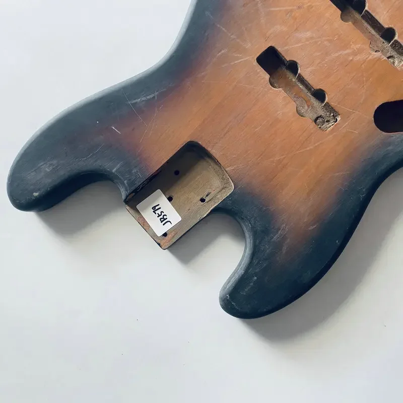 JB579 Корпус джазового баса цвета Sunburst из массива ольхи для замены электрического и