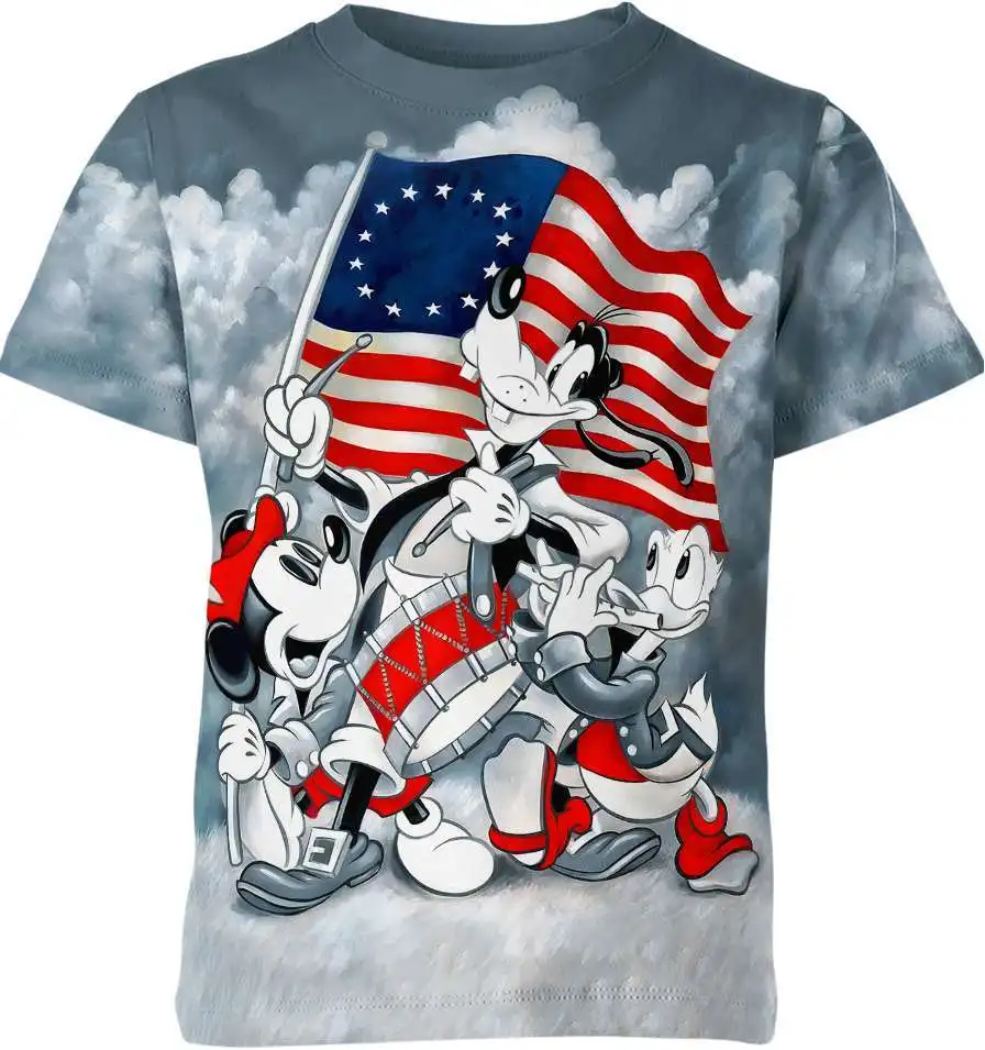Футболка à col rond Donald Duck pour enfants impression 3D couple Kawaii rue loisirs sport grand haut tendance été энергия