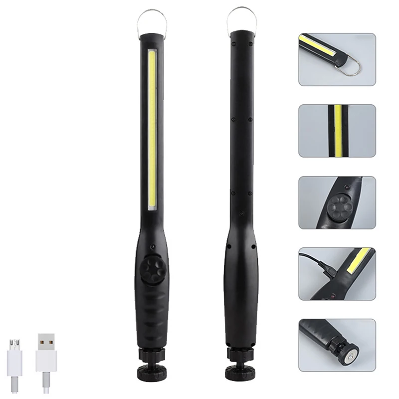 

Светодиодный фонарик COB, Аккумуляторный портативный светильник для ремонта работ, кемпинга