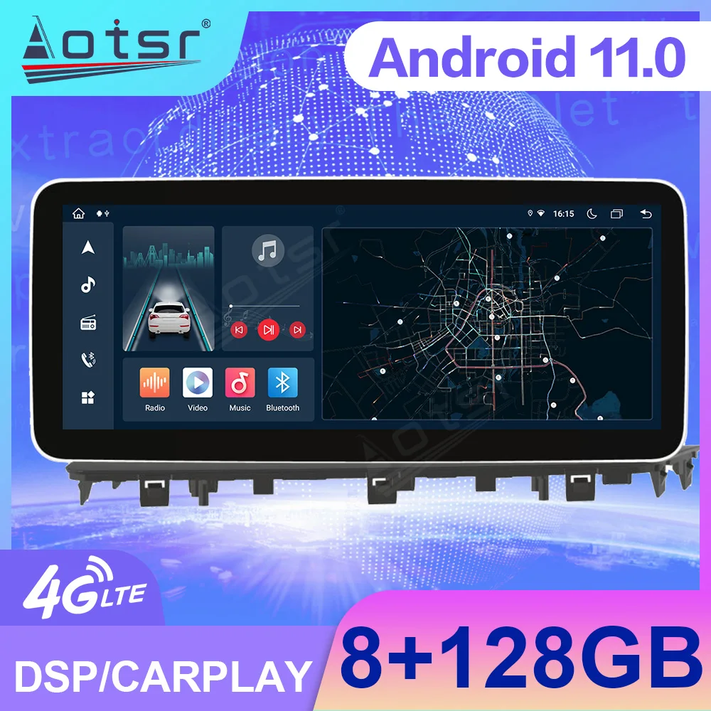 

Автомобильное радио для Android 11 Baojun E200 2018 - 2020 GPS Видео авто сенсорный экран Carplay центральный мультимедийный плеер стерео головное устройство