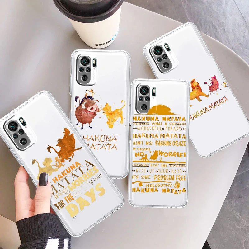 

The Lion King Cool For Xiaomi Redmi Note 12 11 11T 10 9 8 7 6 5 4 Pro 5G 4G Silicone TPU Transparent Soft Phone Case Coque Capa