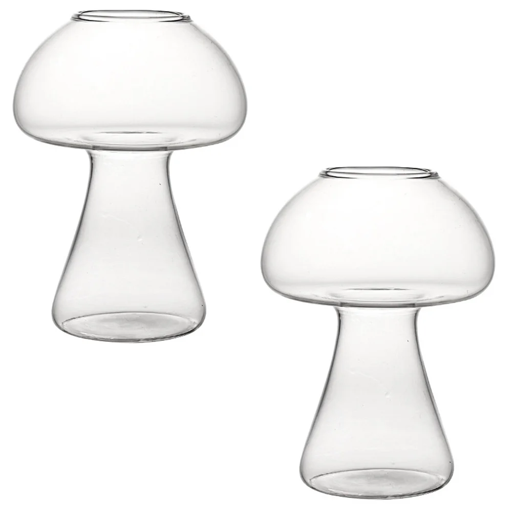 

2 PCS Clear Tea Mug Coffee Glasses Turkish Coffee Cups Turkish Tea Cups Martini Tumbler Martini Cup Food Mushroom Glass