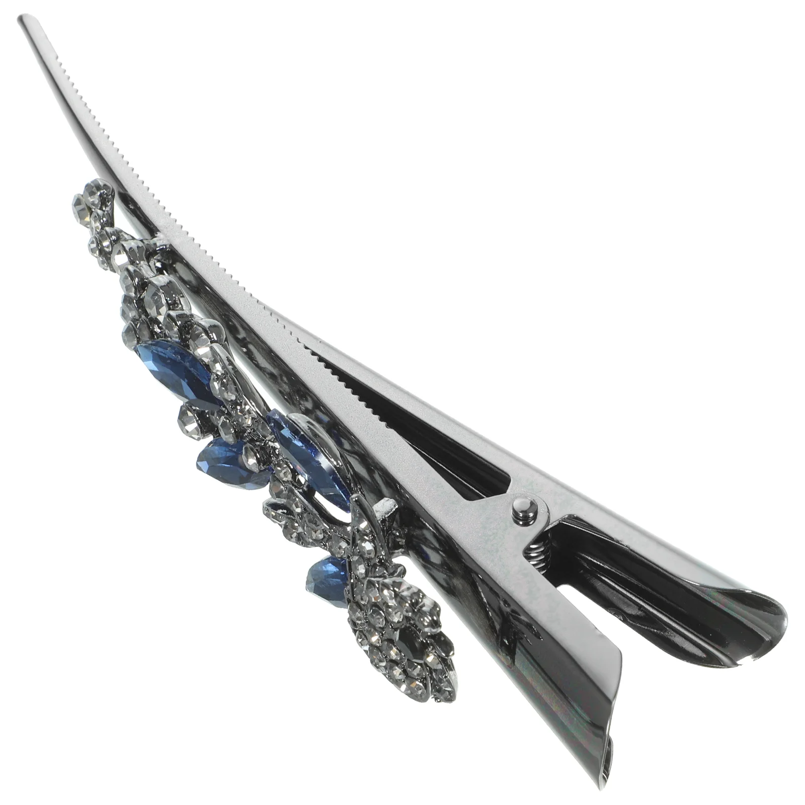 

Clips Hair Alligator Flower Duckbill Metal Duck Rhinestone Long Billed Large Clip Curl Thick Bill