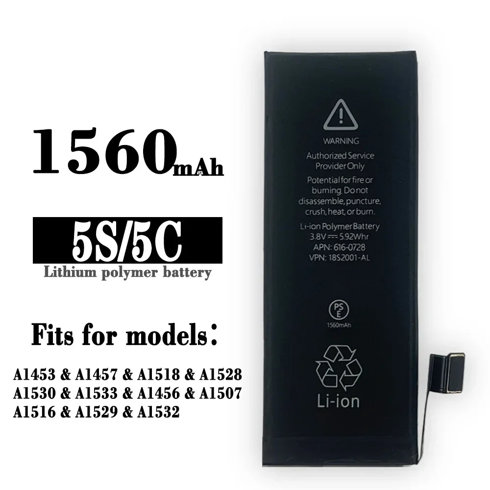 Сменный аккумулятор для Apple IPhone 5S 5C A1453 A1457 A1518 A1528 A1530 A1533 A1456 A1507 A1516 A1529 A1532