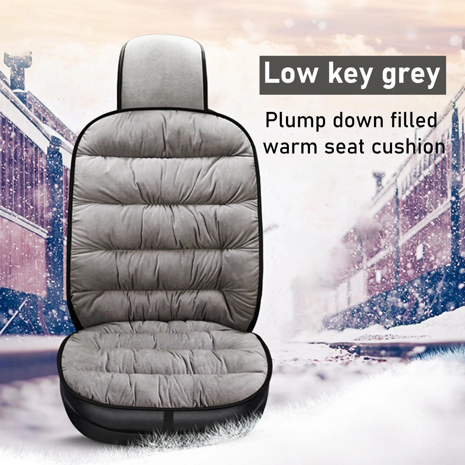 

2022 Upgrade Universal Front Car Plush Seat Cover Cushion Comfortable Protection Pad Mat Voiture Pad Winter Warm Car Seat