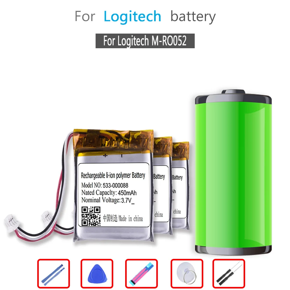 Аккумулятор MRO052 для Logitech M-RO052, MX Anywhere 2 anyкуда 2 MX Master, MX Master 2, MX Master2 MX Master 2s, MX Master 3