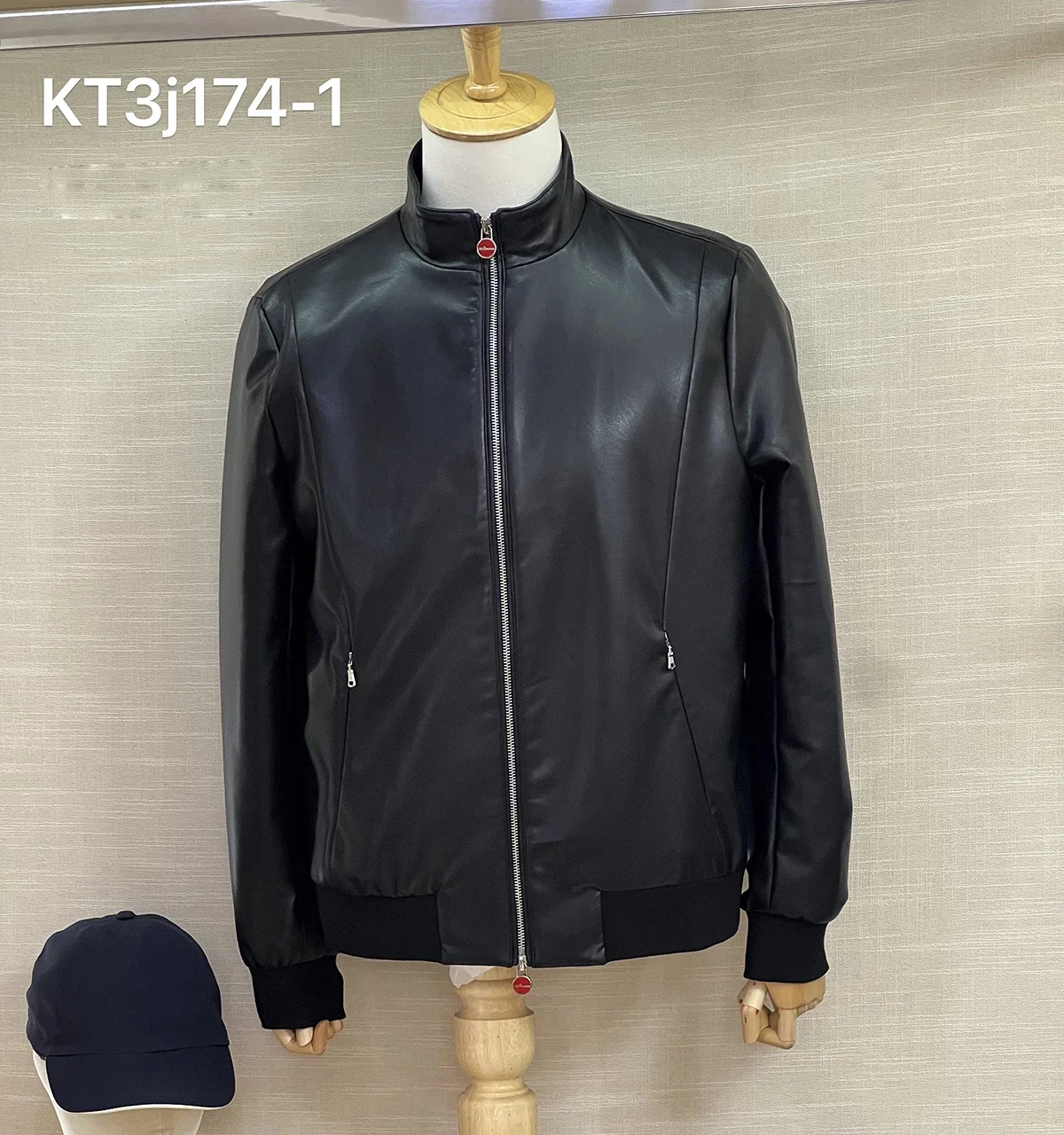 Мужская прямая куртка на молнии в деловом стиле