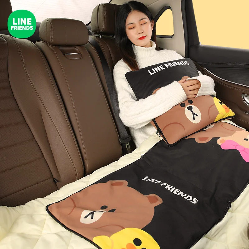 

Line Friends Vip Items Car Quilt Folding Pillow