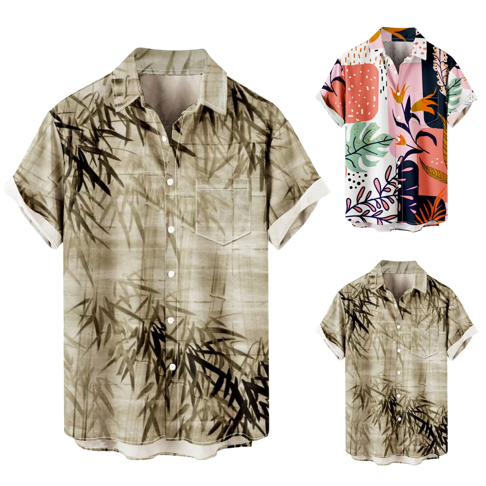 

Large Tall White T Shirts Men Men Hawaiian Casual Summer Shirts Short Sleeve Printed Large Tall White T Shirts Men Mens T Shirts