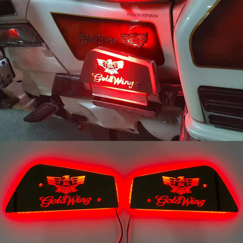 

ДЛЯ Honda GL1500 Goldwing GL 1500 Gold Wing Подкладка для пассажирской светодиодной подставки для ног, освещение, половинная доска