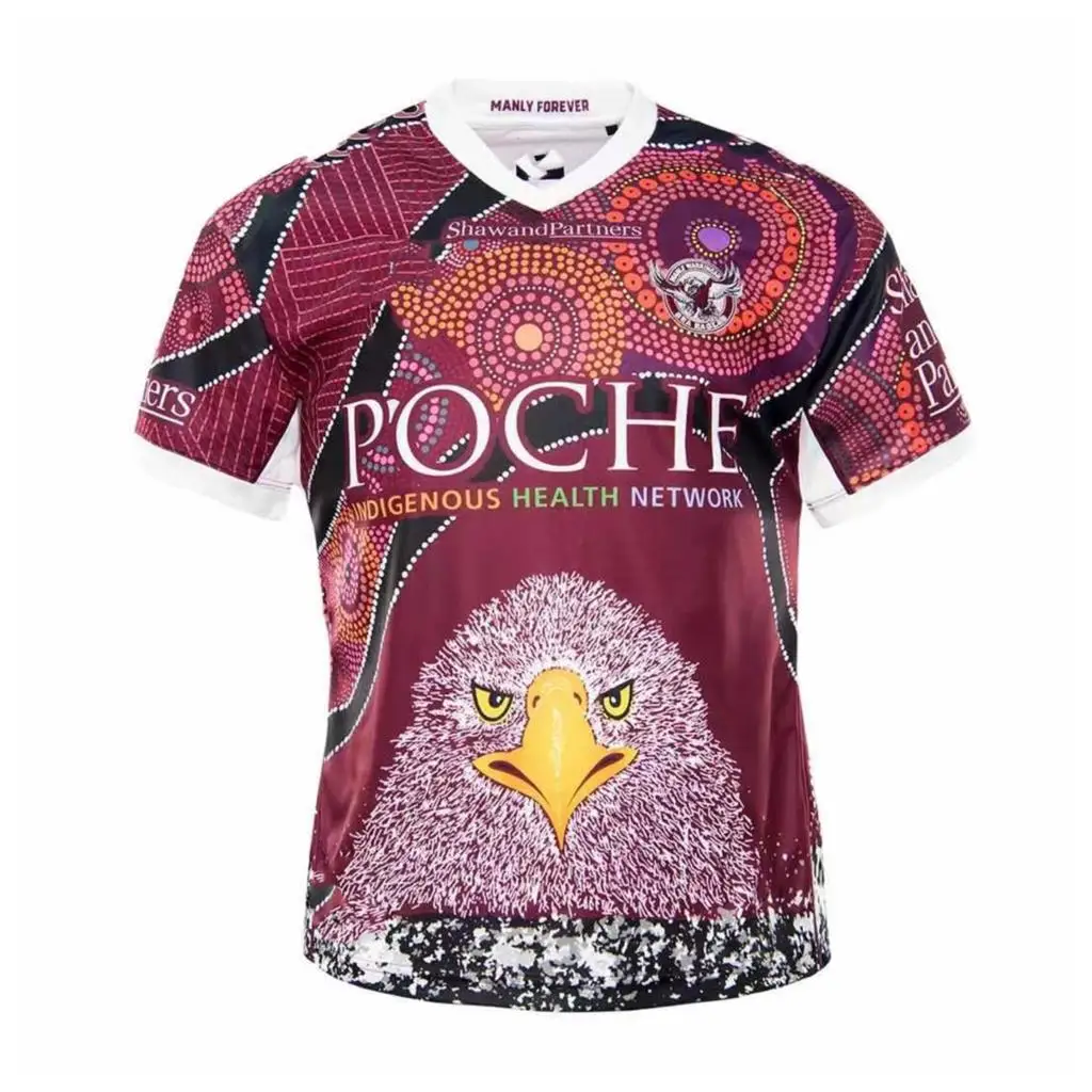 

2021 Manly Warringah Sea Eagles Indigenous Rugby Jersey S-5XL