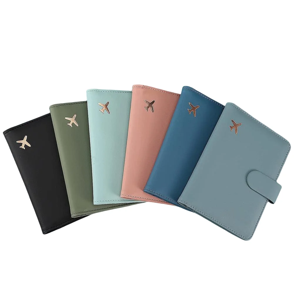 

Multifunctional Premium Leather Passport Holder Covers Case Waterproof Blocking Travel Wallet Passport Holder With Pen Holder