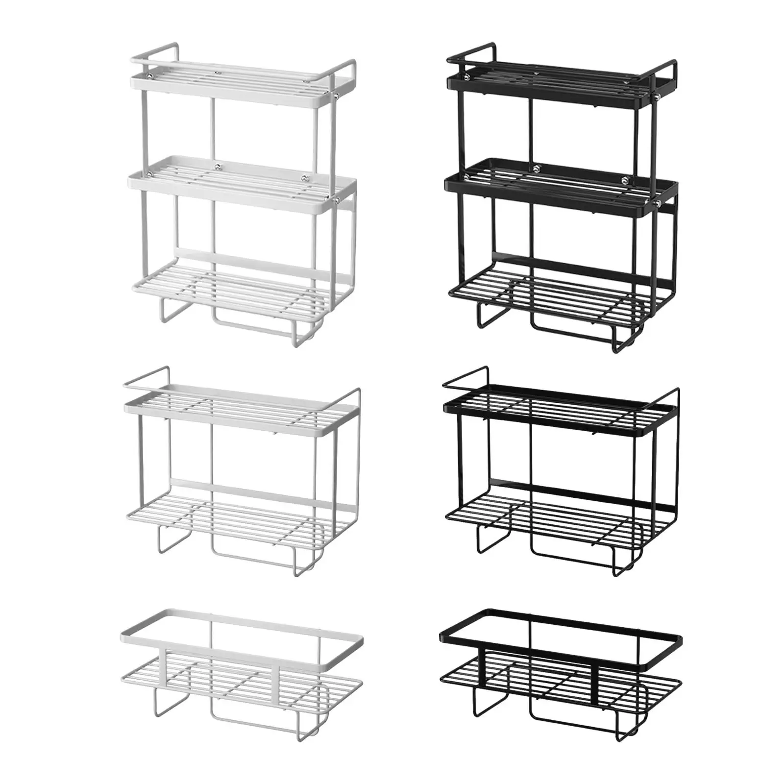 

Over The Toilet Storage Shelf with Wall Mounting Design above Storage Cabinet Restroom Paper Holder for Paper Towels Shampoo