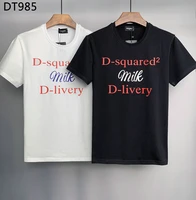 200 new dsquared2 mens womens printed letters round neck short sleeve street hip hop cotton tee t shirt dt985