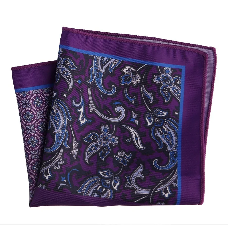 Fashion Accessories 48-color Man Hanky Pocket Square Handkerchief Paisley Design Houndstooth Printing Matching Scarf | Аксессуары для