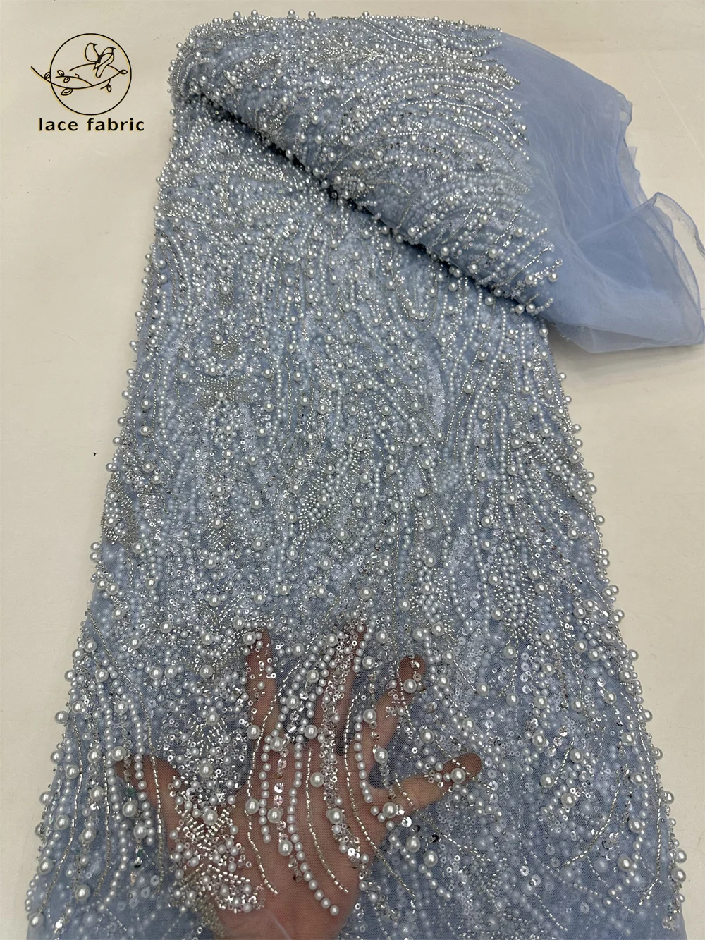 Зеленые африканские блестки кружевные бусины ткань 2024 высокого стандарта