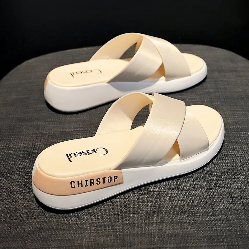 Shoes for Women's Slippers Summer New Fashion Slides Shoes Wedge Beach Sandals Women Platform Leisure Designer House Slippers