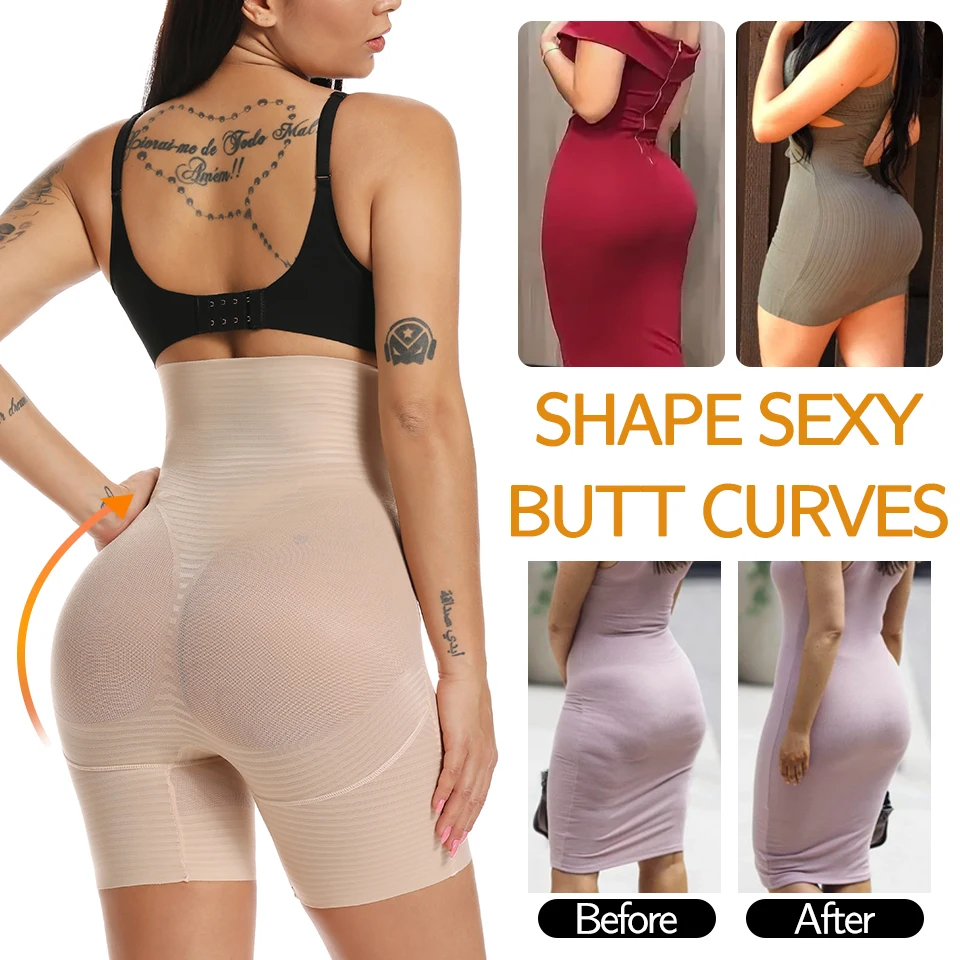 Women Body Shaper High Waisted Trainer Tummy Control Panties Butt Lifter Slimming Underwear Waist Cincher Shapewear Shorts