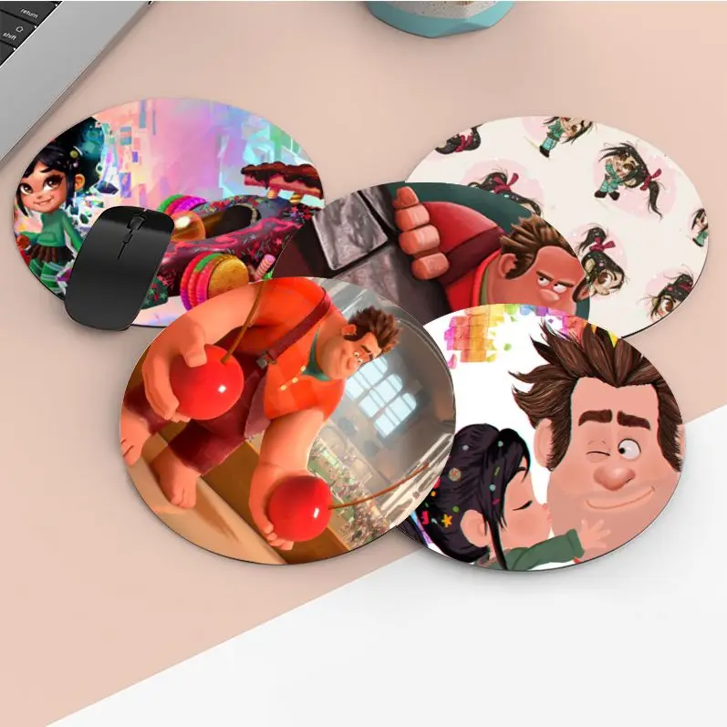 

Disney Wreck-It Ralph Small Round Cabinet Gaming Laptop Computer Desk Mat Notbook Mouse Pad Mouse Mat Office Desk Accessories