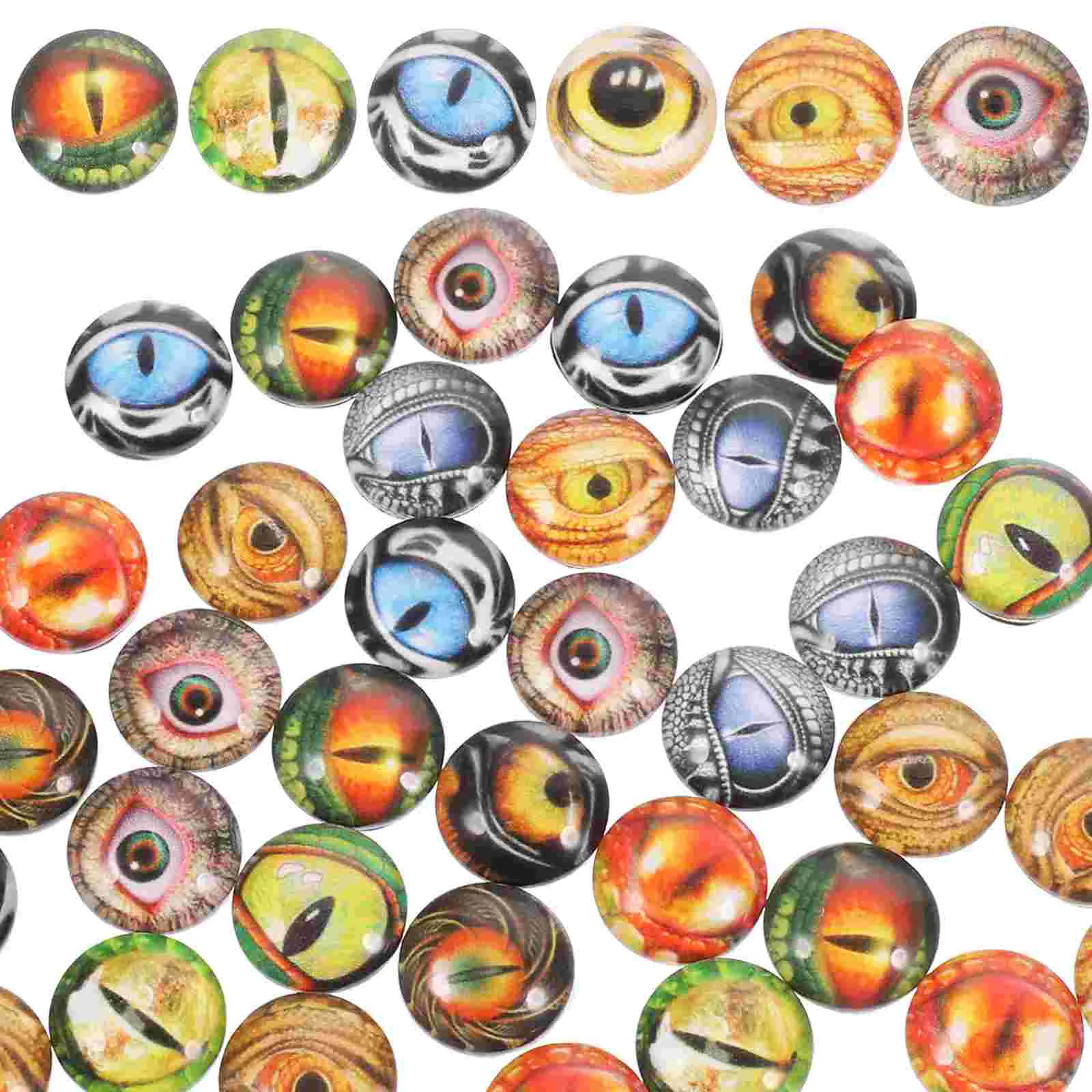 

100pcs Glass Making Eyes Adorns Decorative Fake Eyes Simulation Eye Props Diy Materials