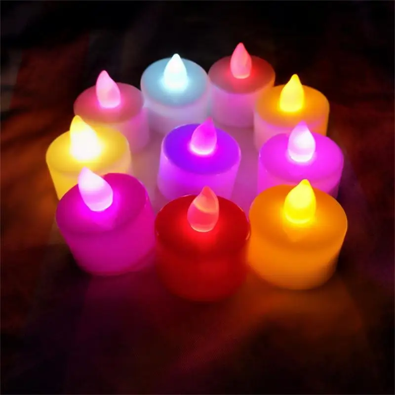 

Electronic Candle Emotional Warming More Light Color Christmas Decoration Marriage Proposal For Valentine Reusable Is Safer