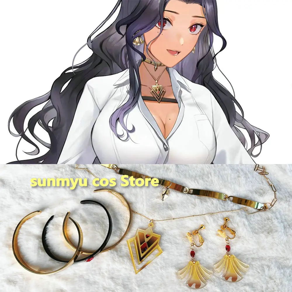 

Серьги VTuber Season 6 Scarle Yonaguni для косплея Ожерелье Браслет аксессуар Vtuber Scarle Yonaguni аксессуары для косплея