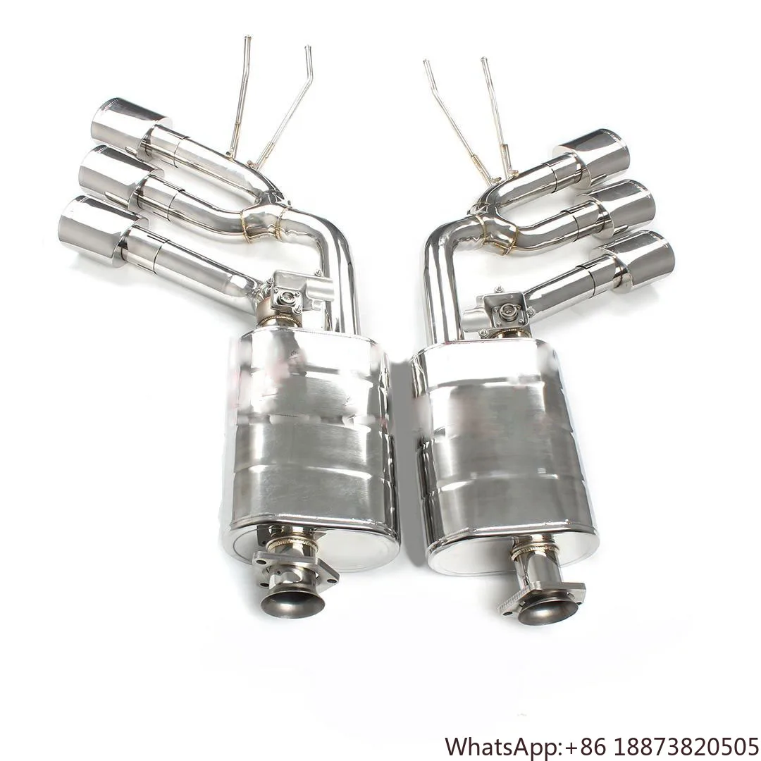 Фото Оптовая цена из нержавеющей стали Valvetronic Cat-back выхлопные трубы средняя секция для Mercedes Benz W464 W463a G63 G500 выхлоп №4