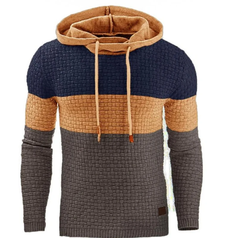 

Suéter informal con capucha para hombre, abrigo cálido de punto, 5XL talla grande, primavera y otoño, 2022