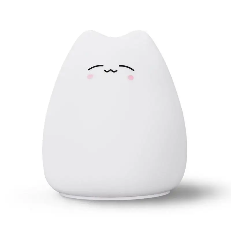 

Tap Control Cat Light Battery Powered Cat Lamp Silicone Gifts For Teen Girls Women Portable LED Battery Powered Cutie Light For